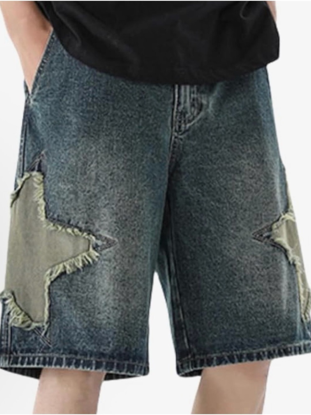 Jorts Y2K Baggy Star Shorts | EUC | Sz S